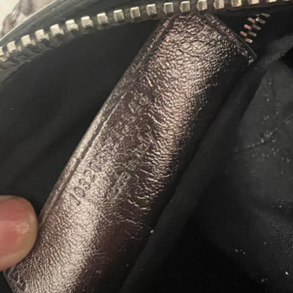 PreOwned RARE BALENCIAGA METALLIC SILVER CITY BAG
